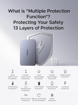 UGREEN MagFlow Air 5000mAh Qi2 Magnetic Power Bank - Grey - view 9