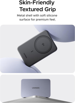 UGREEN MagFlow Air 5000mAh Qi2 Magnetic Power Bank - Grey - view 8
