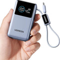 UGREEN 55W 10000mAh Power Bank with Integrated Cable & Xiaomi HyperCharge
