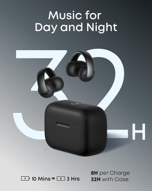 Soundcore AeroClip by Anker Open-Ear Clip-On Earbuds - Midnight Black - view 8