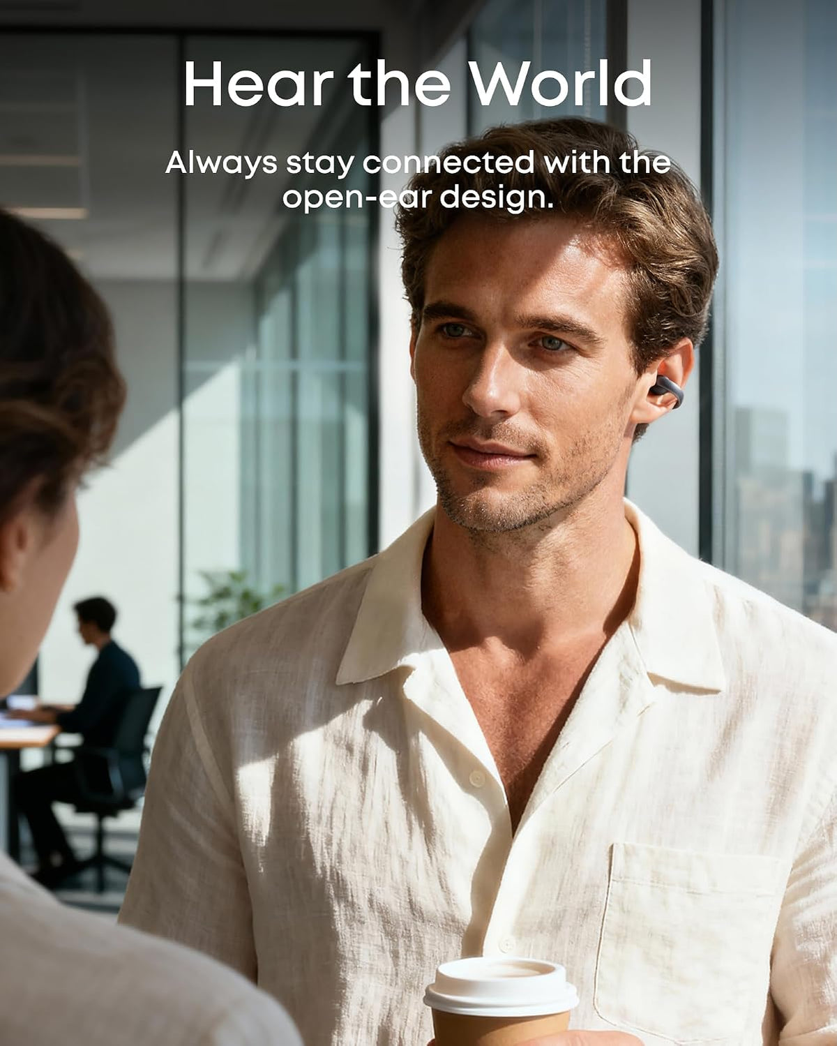 Soundcore AeroClip by Anker Open-Ear Clip-On Earbuds - Midnight Black - view 4