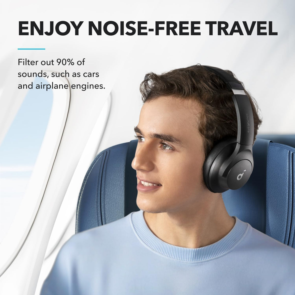 Soundcore by Anker Q20i Wireless Over-Ear Headphones with Hybrid ANC