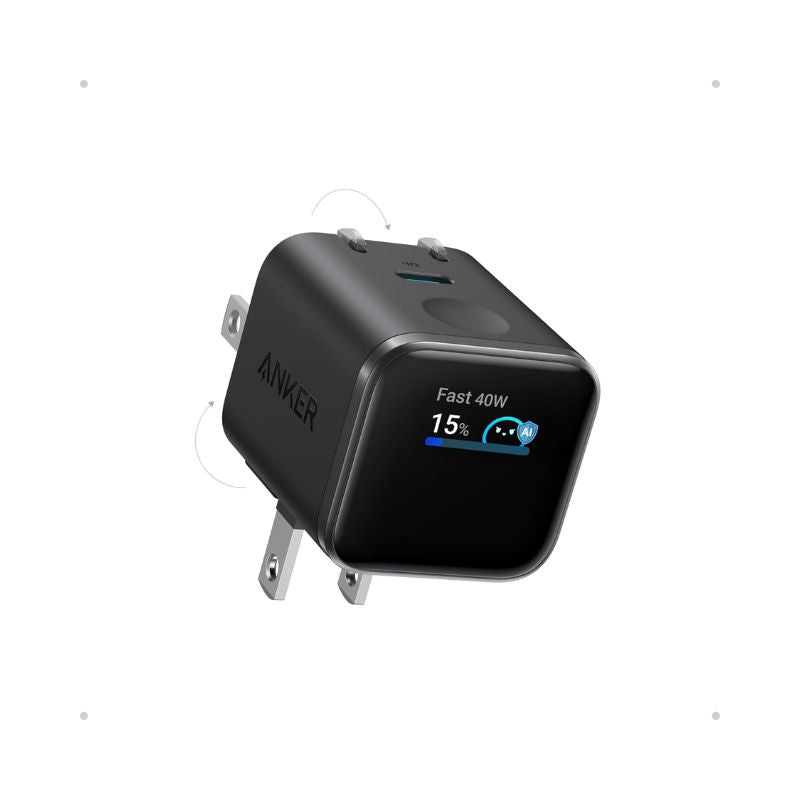 Anker Nano 45W USB-C Wall Charger with Smart Display