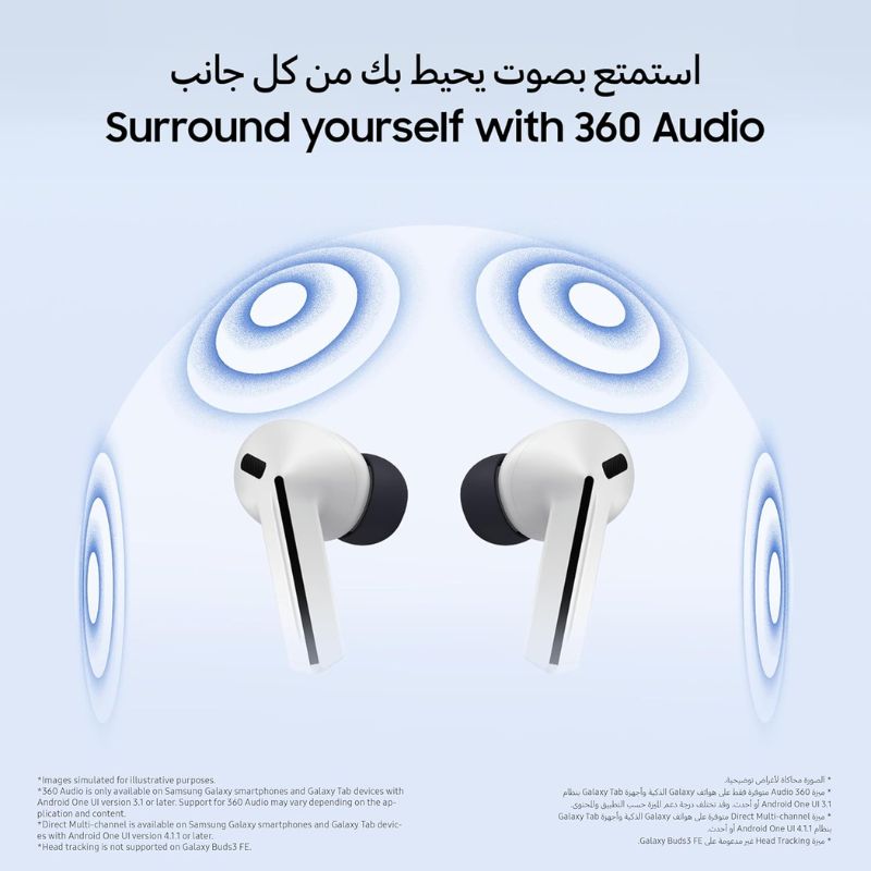 Samsung Galaxy Buds 3 FE – True Wireless Earbuds Black Warranty - view 3